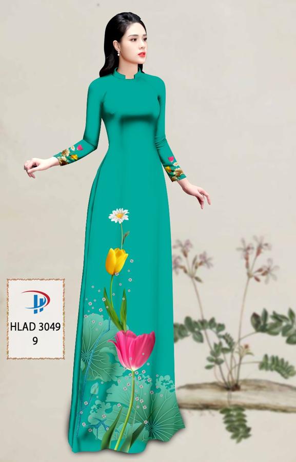 Vải Áo Dài Hoa Tulip AD HLAD3049 15